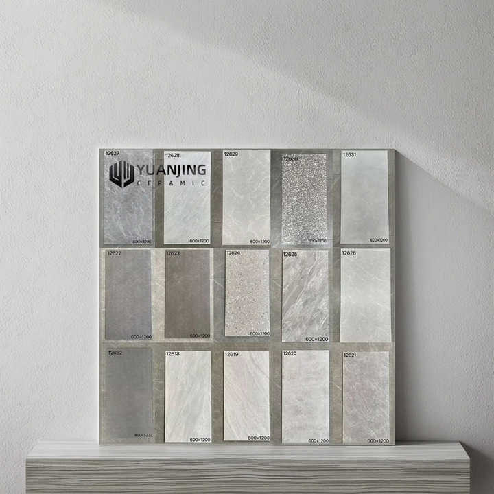 Foshan 600*1200 all-ceramic terrazzo floor tiles, anti-slip, antique style, matte 