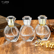 Luxury square flat glass serum perfume diffuser bottle 