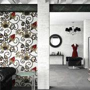 Custom handmade flower glass mosaic for modern hotel hallway, living room 
