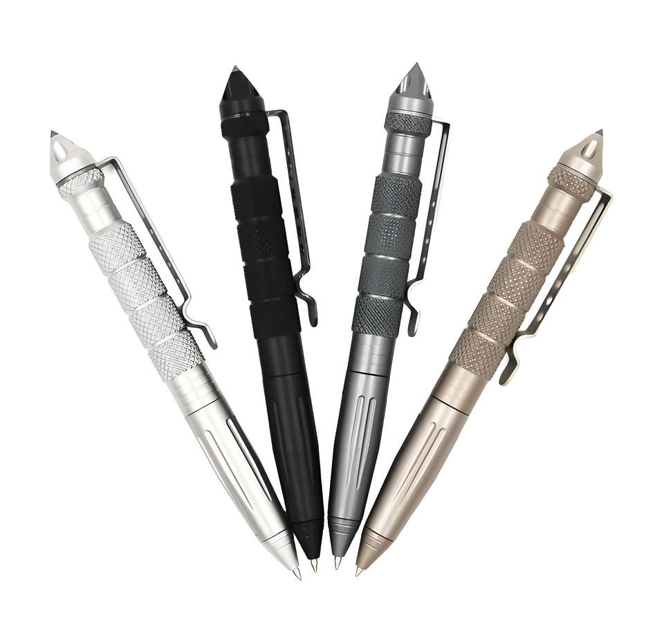 Aviation Aluminum Alloy Tactical Emergency Glass Breaker Pen, Customized Promotional Gift for Outdoor Camping Travel 