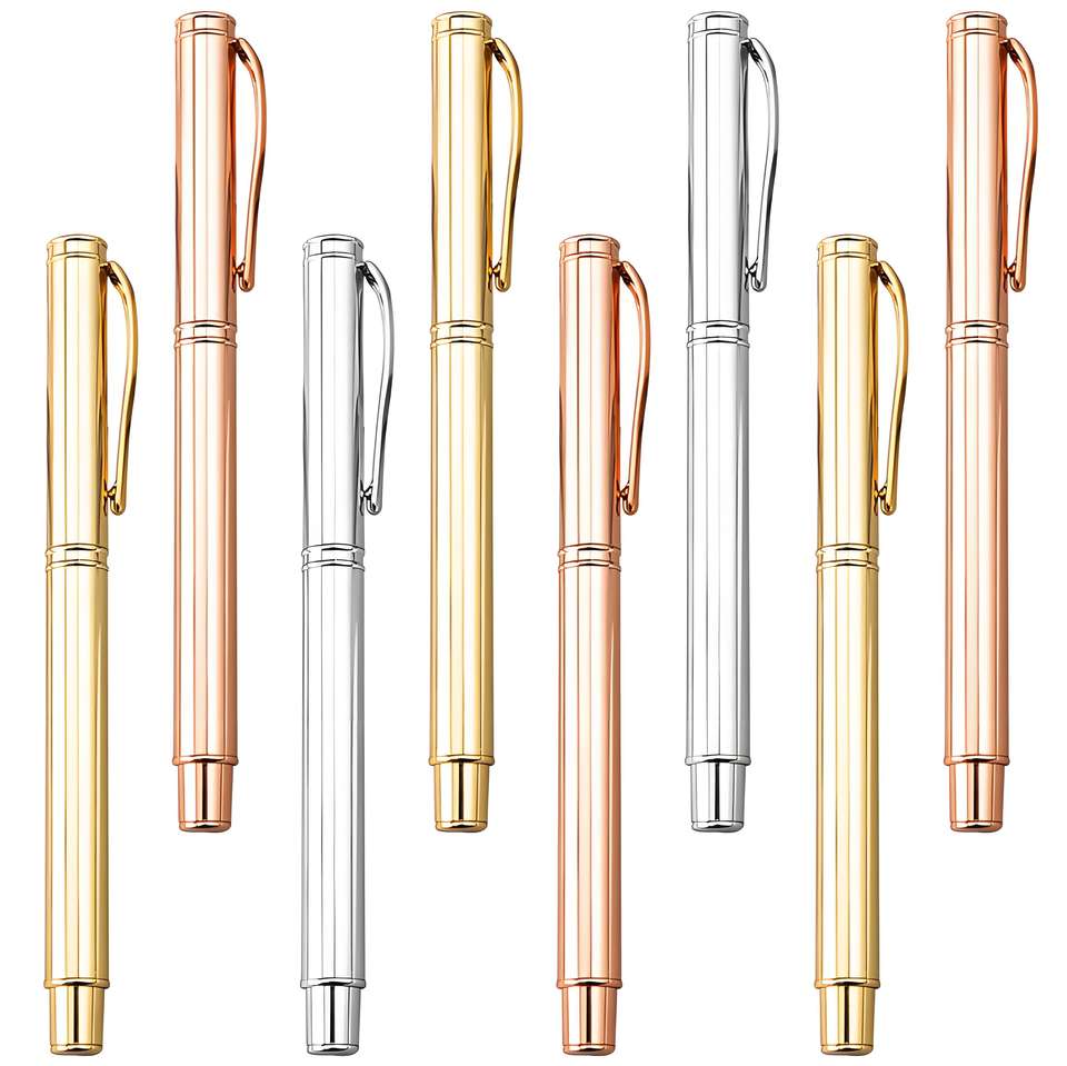 Customized Personalized Metal Gel Pens and Ballpoint Pens, Outstanding Design, Premium Corporate Gift 