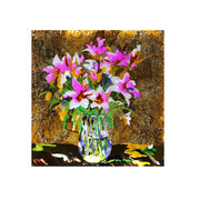 Decorative stone photo frame wall art transparent material optoelectronic device 