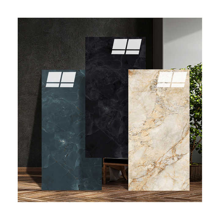 Modern patterned wall tiles for living room decoration, glossy, large size 750*1500mm, porcelain material 