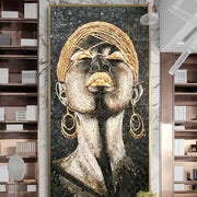 High quality handmade glass mosaic wall decoration 