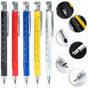 Bút bi kim loại đa năng 6 trong 1, ngòi 1.0mm, khui bia, quà tặng quảng cáo khắc logo tùy chỉnh, không xóa được - Daisan Mart