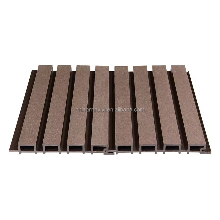 Modern design coaxial extruded composite wood wall panels 