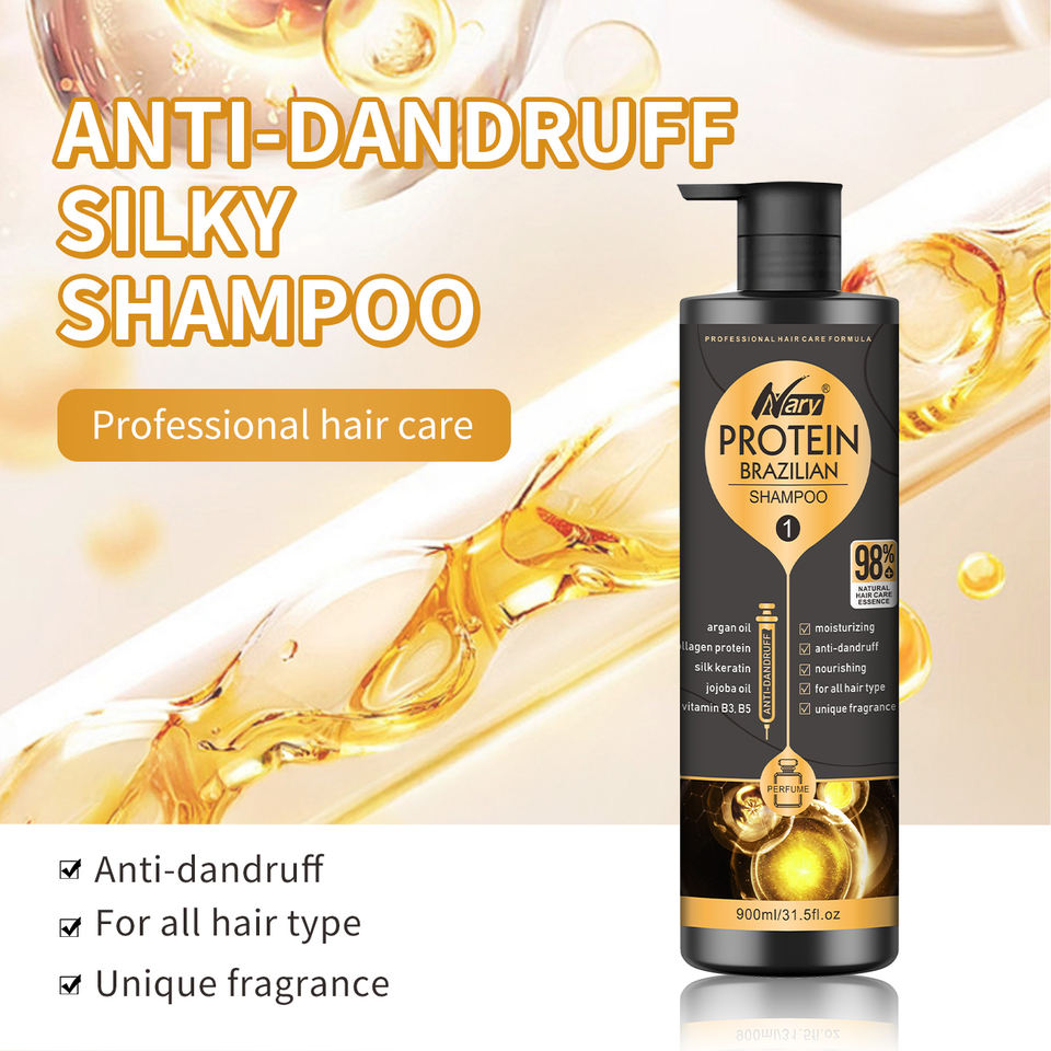 Dầu gội dưỡng ẩm tóc Keratin Brazil không chứa Axit Sulfuric, Collagen tự nhiên chăm sóc ba tác động