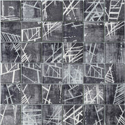 48x48x8mm Inkjet Concrete Colored Glass Mosaic Tiles 