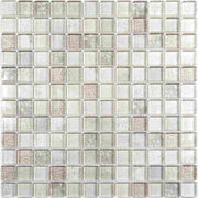 Modern glass mosaic tiles 23x23x8mm wild animal puzzle design 