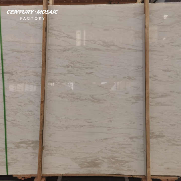 Centurymosaic Natural Cream White Marble Slab