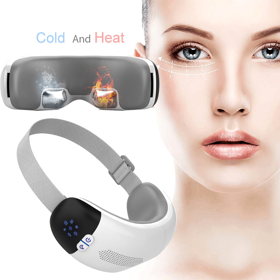 Healthpal OEM ODM New High-end Eye Massager 4D Smart Vibration Airbag Music Control Hot Cold Mode 