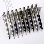 High-end signature ballpoint pen, rotating metal body, heavy weight, diamond inlaid, customized logo, wedding and office gift 