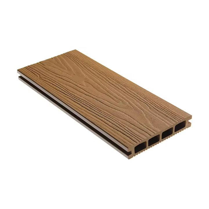 Outdoor composite wood flooring for gardens and swimming pools 