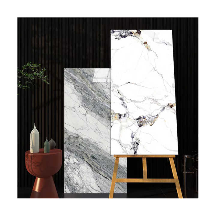 Luxurious glossy porcelain tiles large size 750x1500mm, marble tiles 600x1200mm 