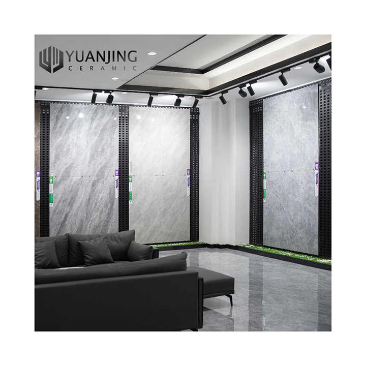 Kajaria white high-gloss marble-patterned porcelain floor tiles 