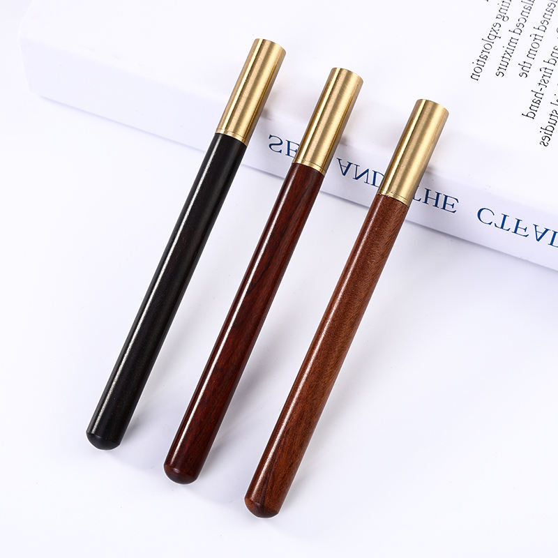Luxury Roller Ball Pen in Solid Wood Vintage Bronze with Custom Logo 