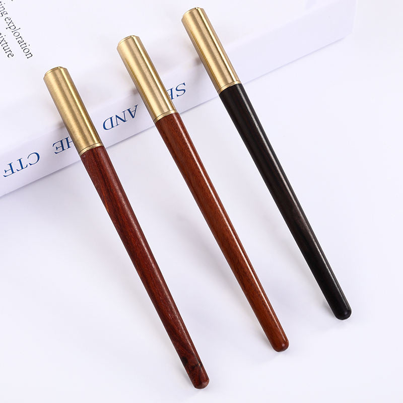 High Quality Brass Ebony Gel Pen, Customized With Logo