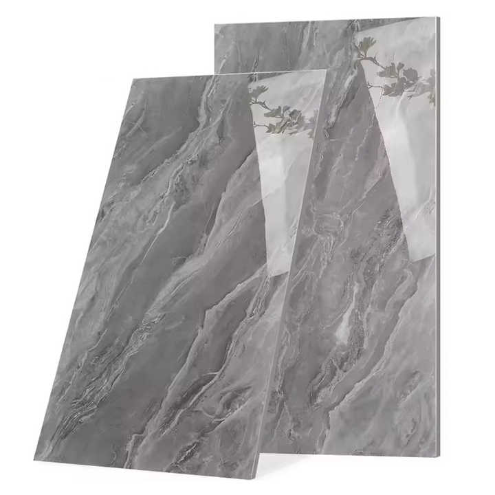 Dark grey marble floor tiles 600 x 1200 mm 