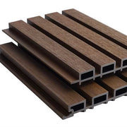 Modern, smooth 3D wood plastic composite panels 