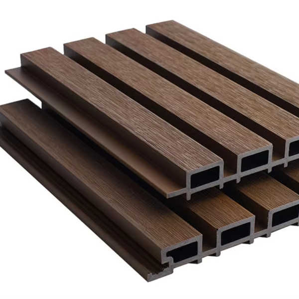 Modern, smooth 3D wood plastic composite panels 