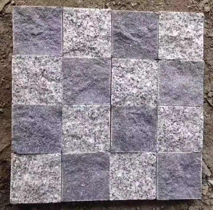 Custom grey granite paving, anti-slip surface 