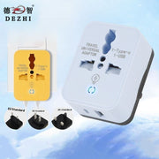 Sỉ Bộ Sạc Chuyển Đổi Du Lịch Đa Năng Chân Cắm Mỹ Kèm 2 Cổng USB Cho Laptop Và Điện Thoại