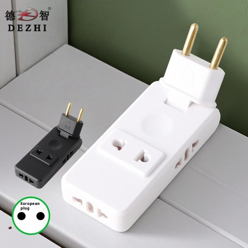 Bán sỉ Bộ chuyển đổi Adapter phích cắm EU xoay được, có cổng USB và Type-C, trọng lượng nhẹ