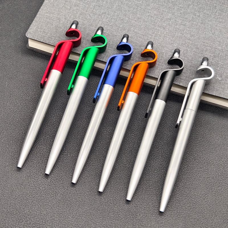 Customized Logo for Novelty Touchscreen Ballpoint Pen, 1.0mm Writing Line, Factory Supply 