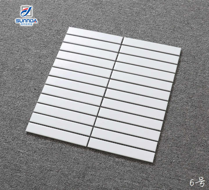 Hot Melt Glass Mosaic Tiles White Swimming Pool Cheap Factory Price 