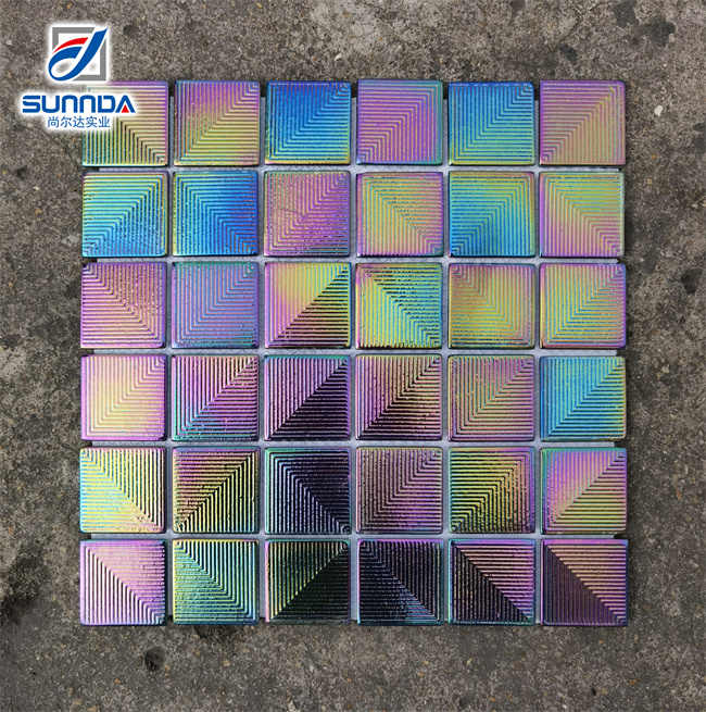 Decorative tiles for swimming pool, kitchen, bathroom made of marble, ceramic, glass, metal, customized size 