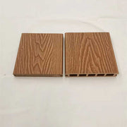 Anti-slip, waterproof outdoor wood plastic flooring, modern teak chocolate color 