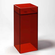 Modern design transparent plastic free standing wash basin 