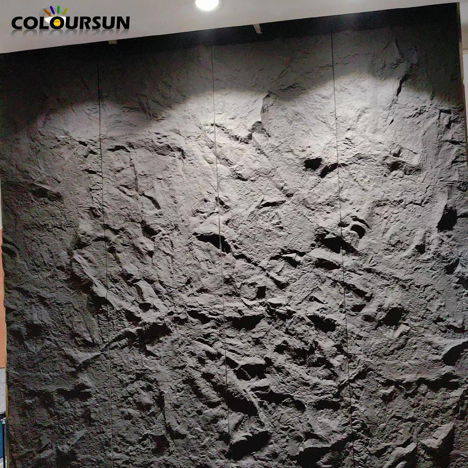 Large size transparent volcanic rock decorative panels, FRP fiberglass reinforced plastic 