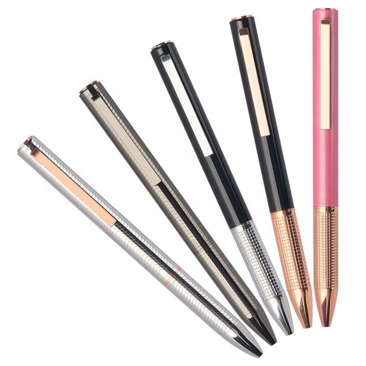 1.0mm metal ballpoint pen with custom logo, wholesale promotion 