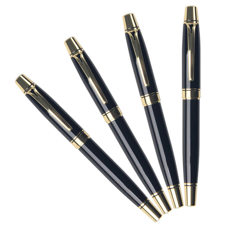 Office Gift Set Creative Beaded Metal Ballpoint Pen, Business Signature Pen, Neutral Ink Gel Pen, Logo Printing 