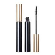 10ml black and yellow empty plastic round tube, hot stamping custom logo, mascara container 