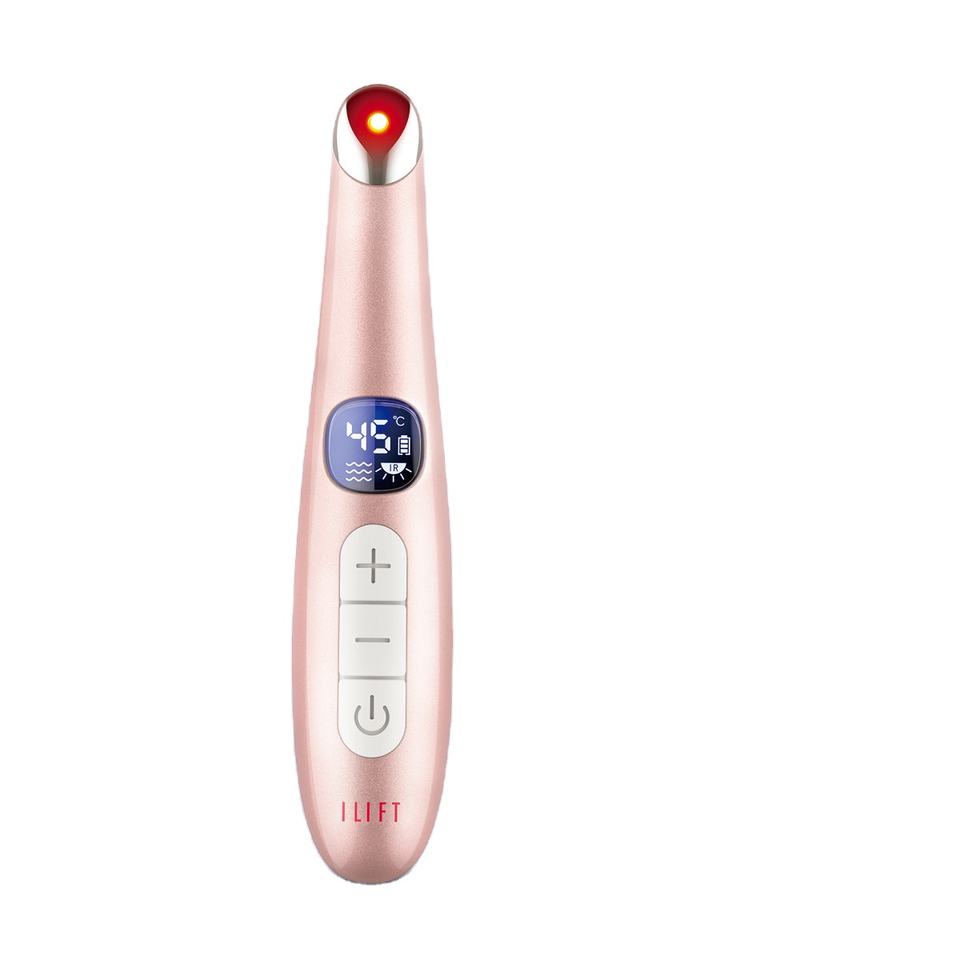 Eye massager with vibration and red light technology, firming, tightening skin, treating dark circles 