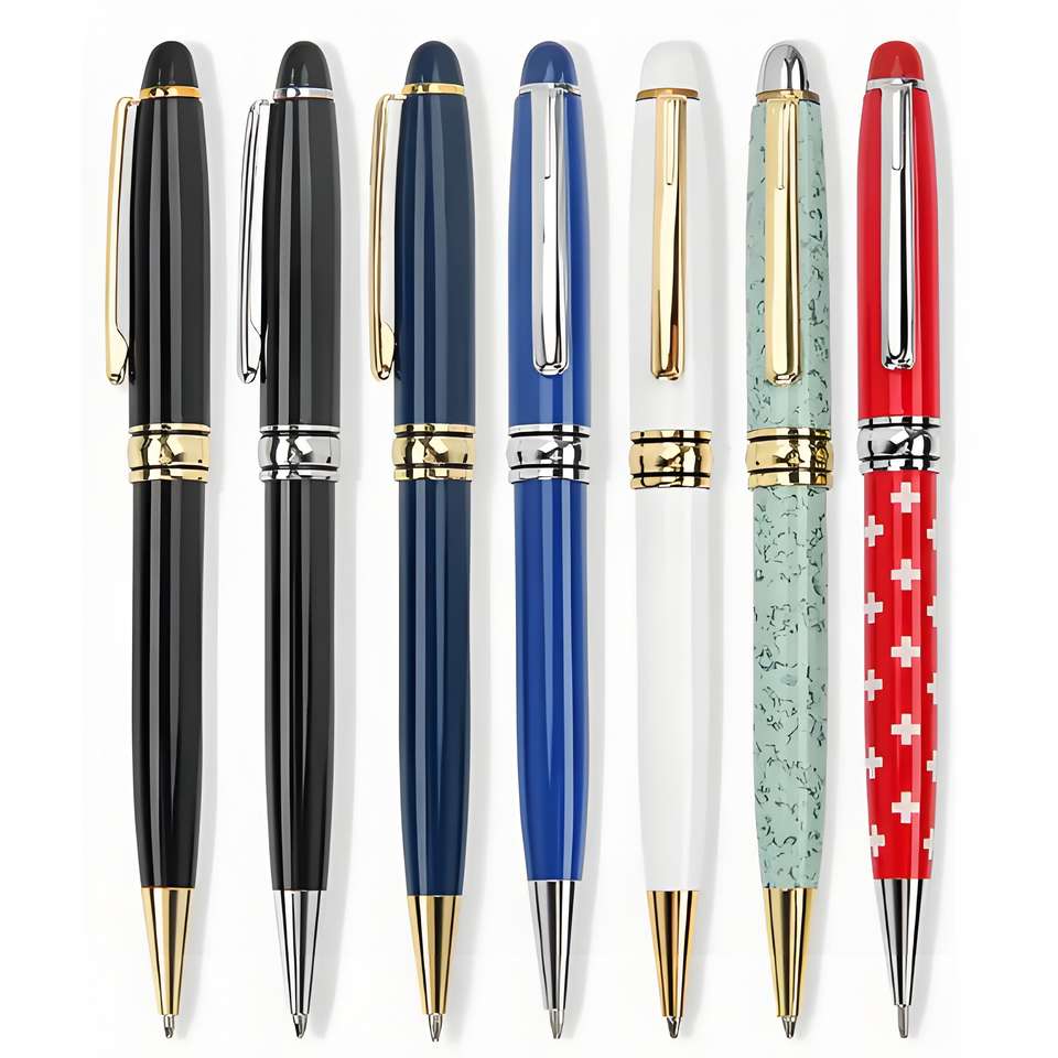 Luxury Metal Ballpoint Pen High Quality Classic Wholesale Promotional Gift Corporate Signature Pen 