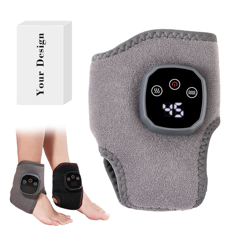Vibrating foot and ankle massager with heating to help relieve pain 