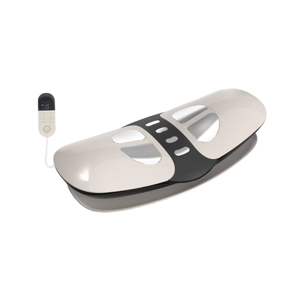 Healthpal Multifunctional Electric Lumbar Spine Traction Device with Airbag Stretch and 3 Level Vibration Massage 