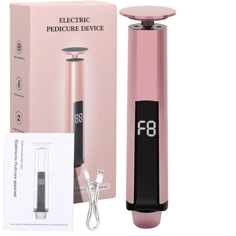 New Digital Display Electric Foot Filer, Multifunctional 2 in 1 (Exfoliating and Callus Remover), USB Rechargeable, Metal Body, Foot Care Tool 