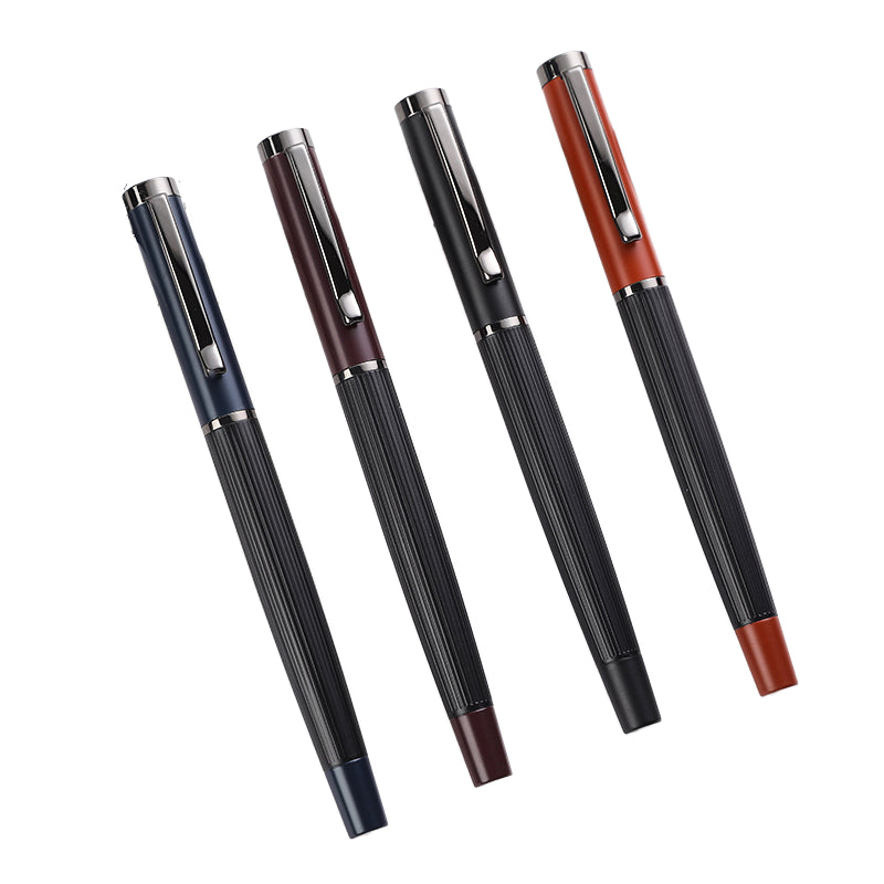 Wholesale Luxury Metal Ink Fountain Pen Custom Logo Engraving High Quality Stainless Steel EF Nib 