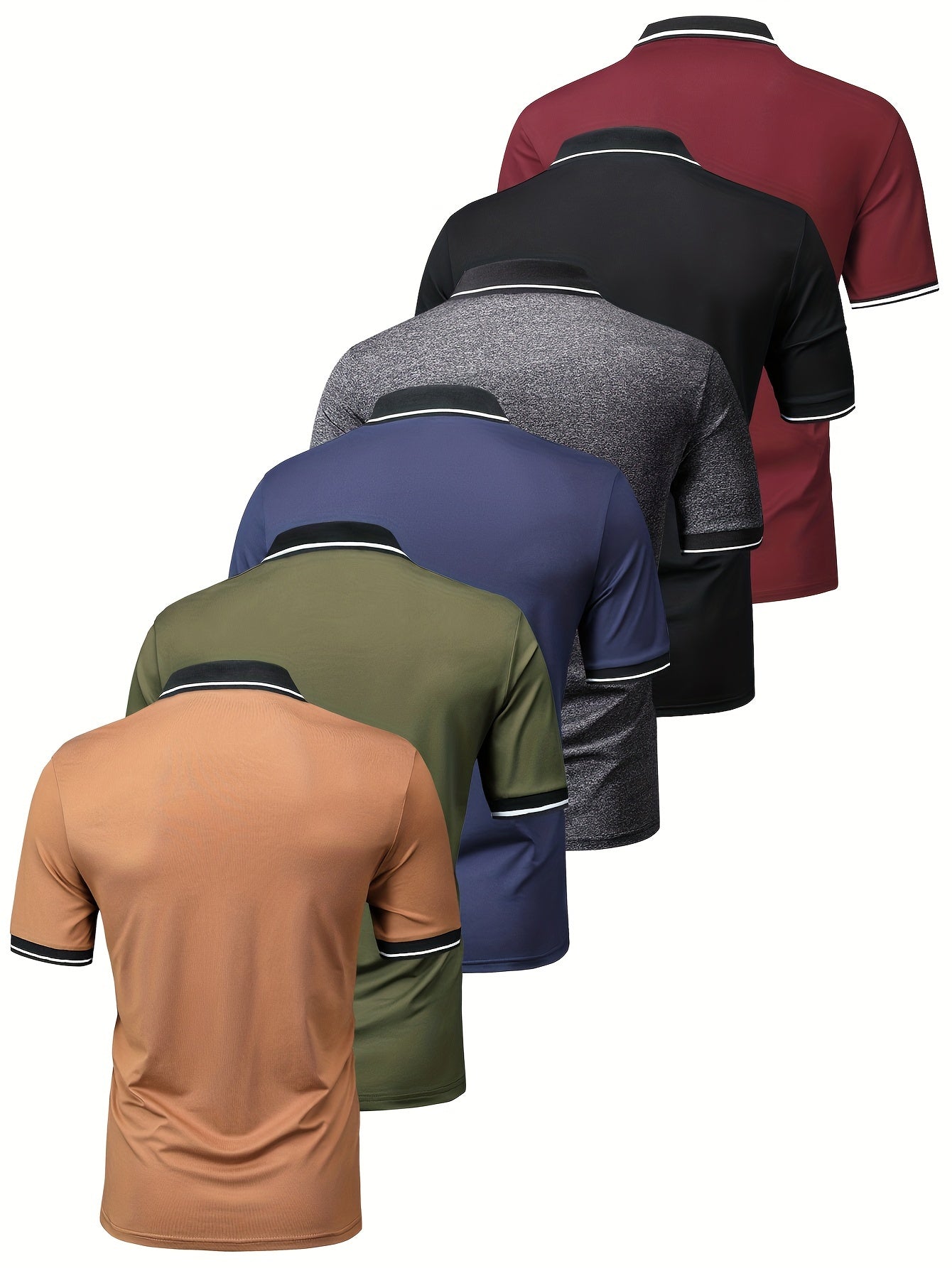 Set of 6 Men's Polo Shirts - Fashion, Sports &amp; Streetwear