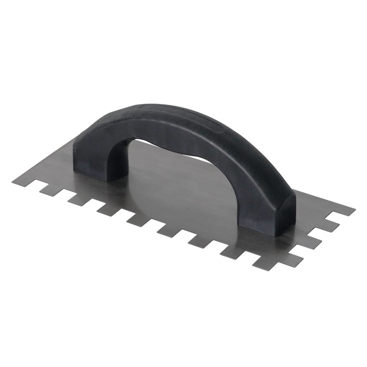 9"x 4" V-notched plaster trowel 
