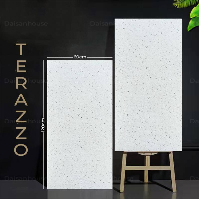 Large size Terrazzo tile 600x1200mm Matt Glaze Code 126013 (1h/1.44m/2v)