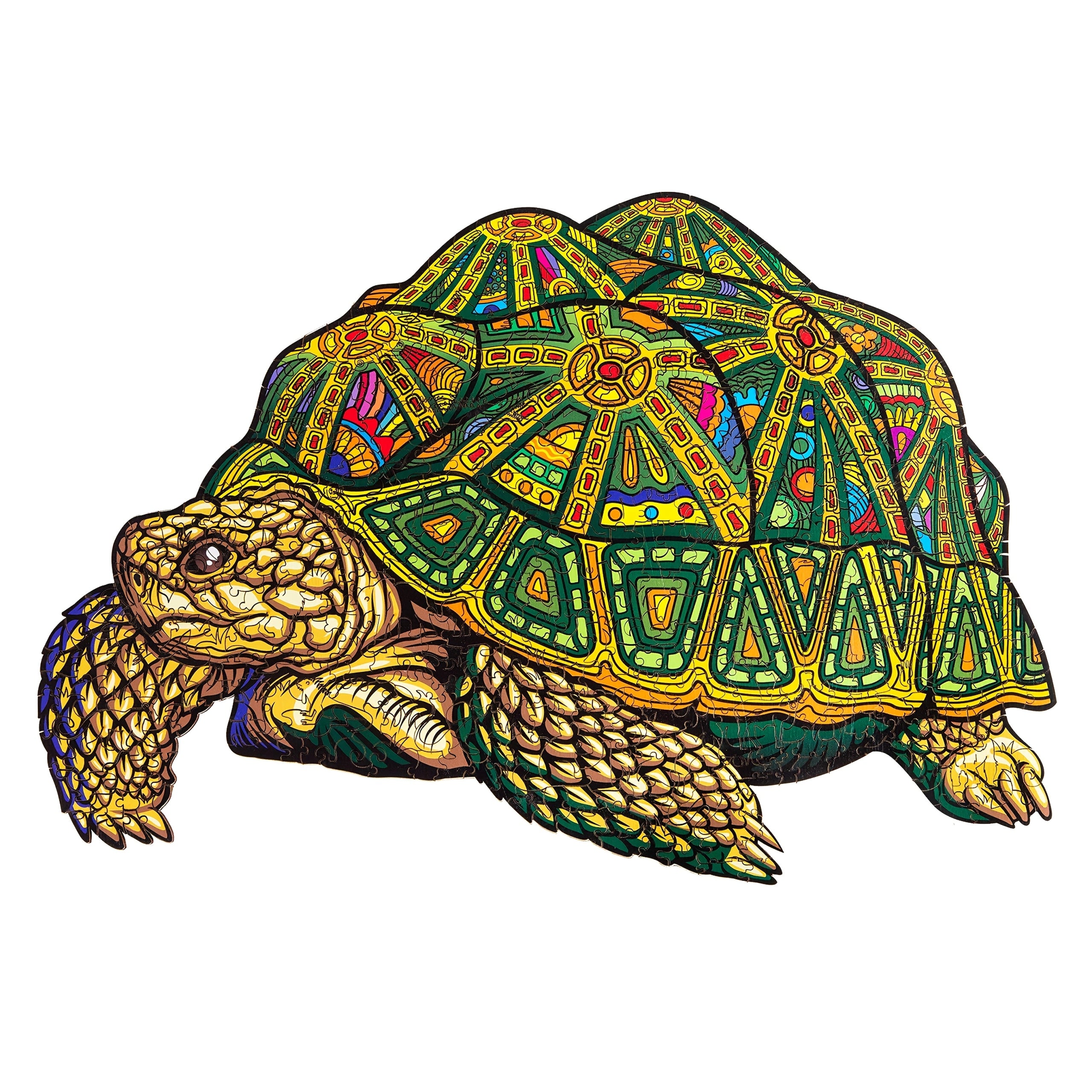 Wooden Jigsaw Puzzles For Adults&amp;14+ Years, Table Games Magic Puzzles, Unique Irregular Shaped Wood Puzzles Make A Perfect Gift For Holiday, Christmas, Birthday, Fathers Day, Mothers Day, Wise Turtle