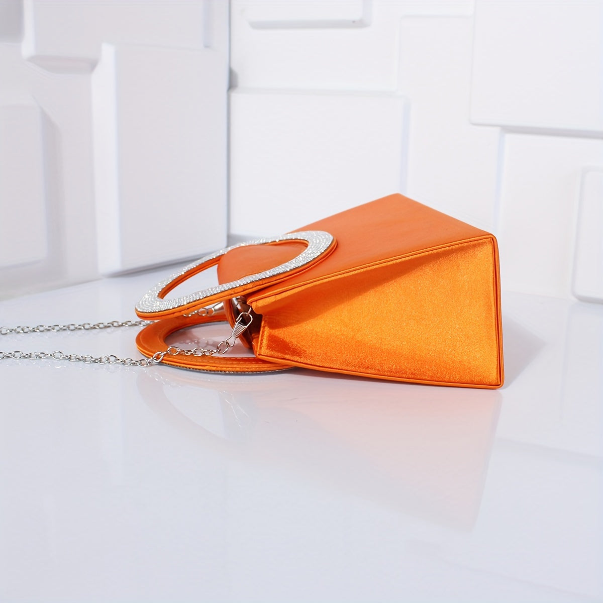 優雅高端水鑽晚會舞會單肩斜挎鏈條包，女士優雅手提包，女士派對包，女士優雅包，特殊場合錢包，正式活動手拿包，迷人斜挎包