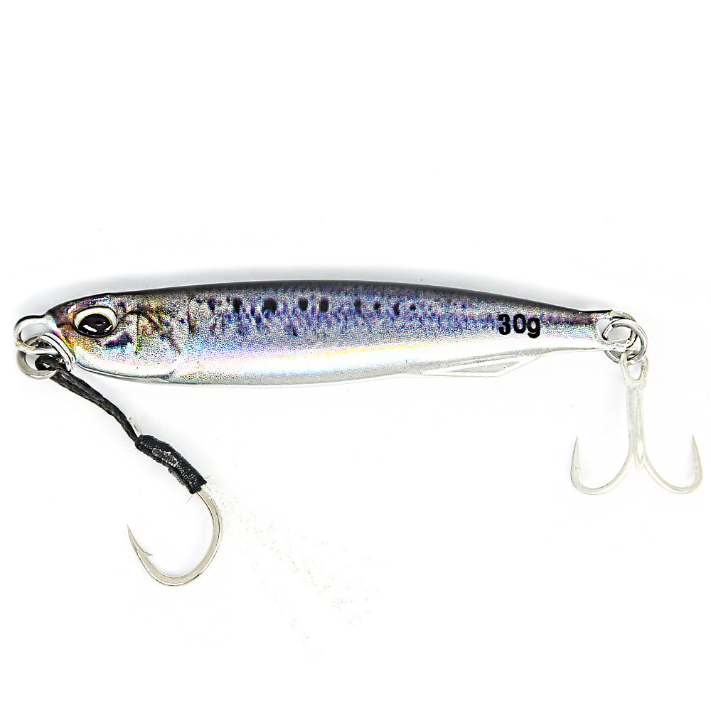 B&U Metal Cast Jig - 3D Printed Spoon Casting Jigging for Saltwater Fishing - 30G/40G/60G Artificial Bait Tackle with Enhanced Durability and Realistic Design - For Fishing Enthusiasts - Ideal Gift for Anglers