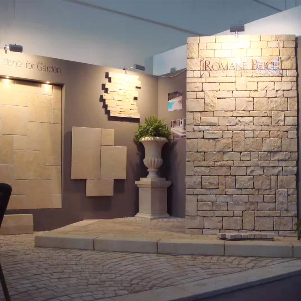3D antique limestone wall tiles for outdoor Vietnam