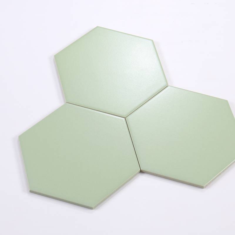 Green hexagonal tile size 200x230x115mm code M23212
